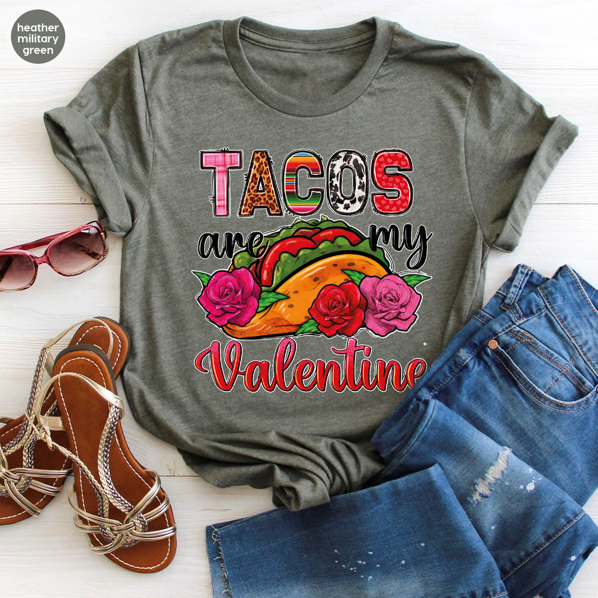 Tacos Are My Valentine Shirt, Gift To My Taco Lover, Taco Shirt