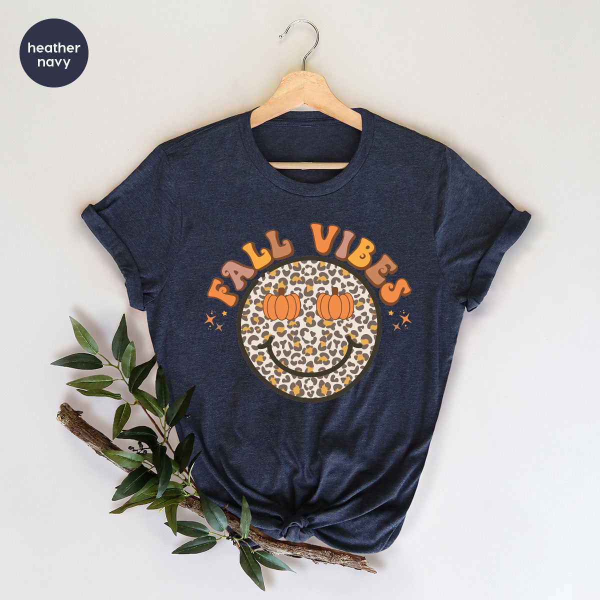 Fall Vibes Smile Shirt, Fall Vibes 2022 T-Shirt, Funny Thanksgiving Tee For 2022