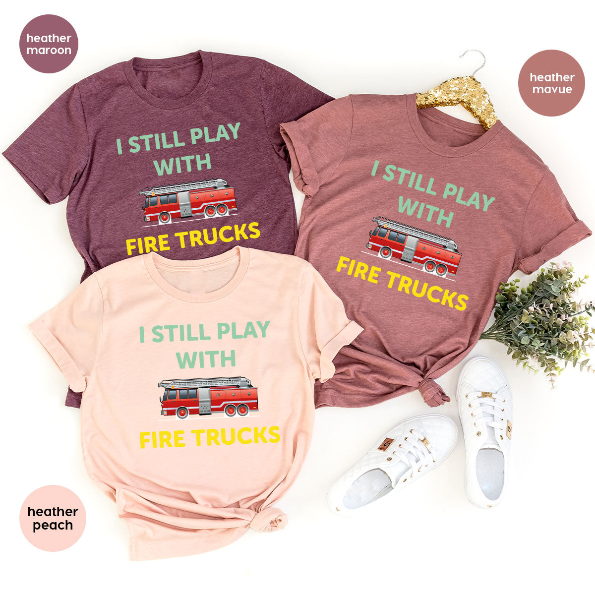 Fire Truck Shirt, Funny Fire Fighter T-Shirt, Fireman Tee