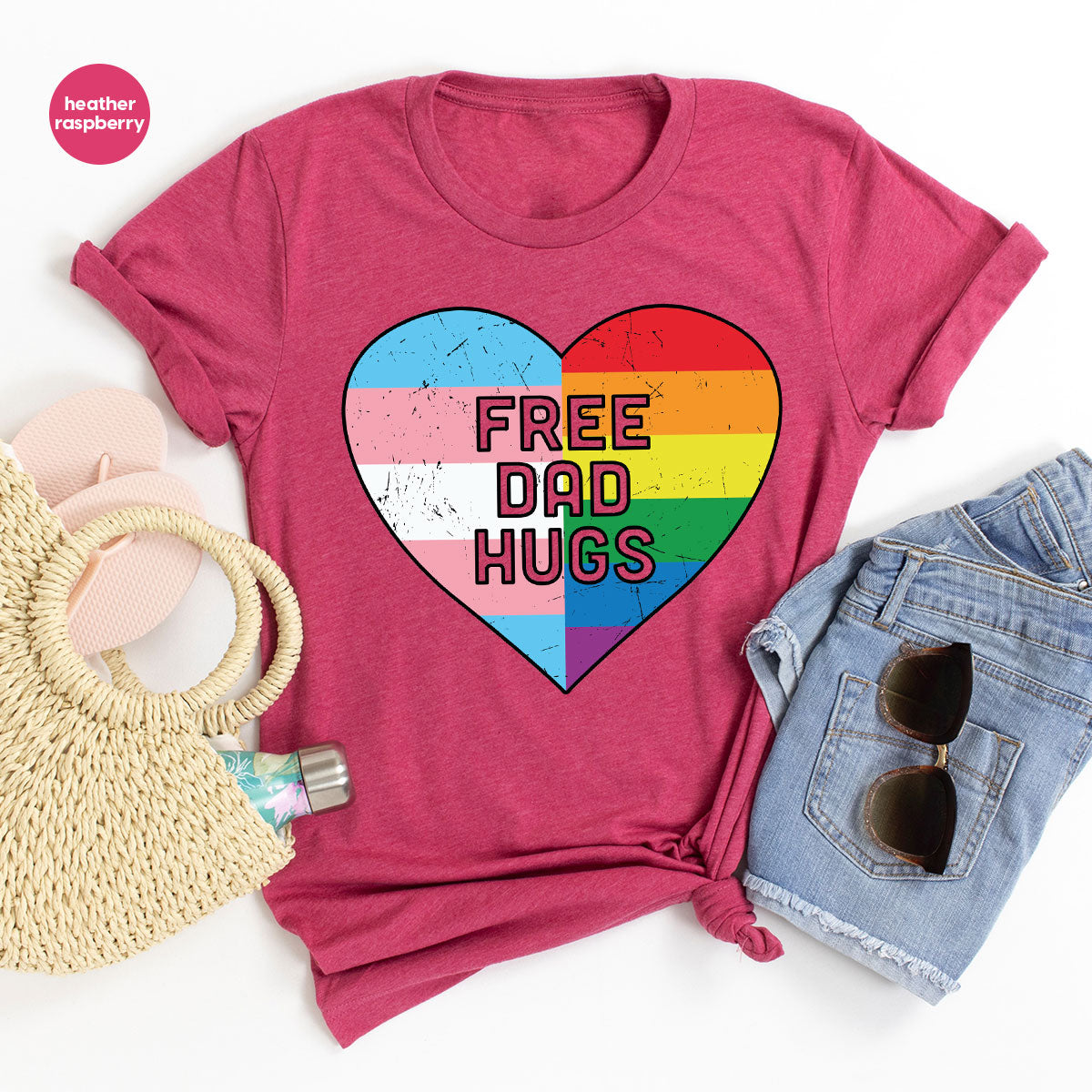 Free Dad Hugs Shirt, LGBT Shirt, LGBT Pride T-Shirt