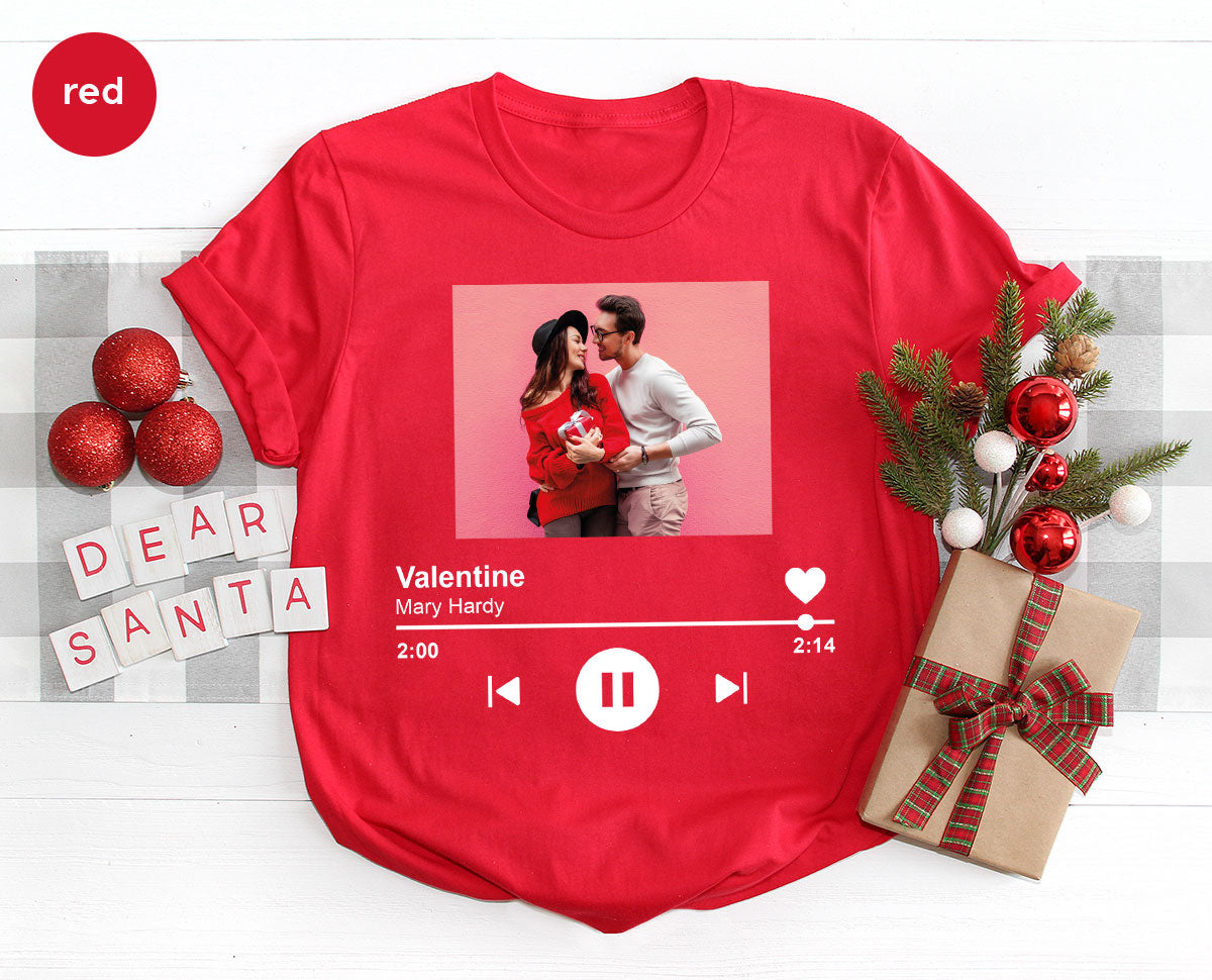 Custom Photo Valentine's Day Shirt, Personalized Valentine's Day Gift, Custom Photo Lover's Day Shirt