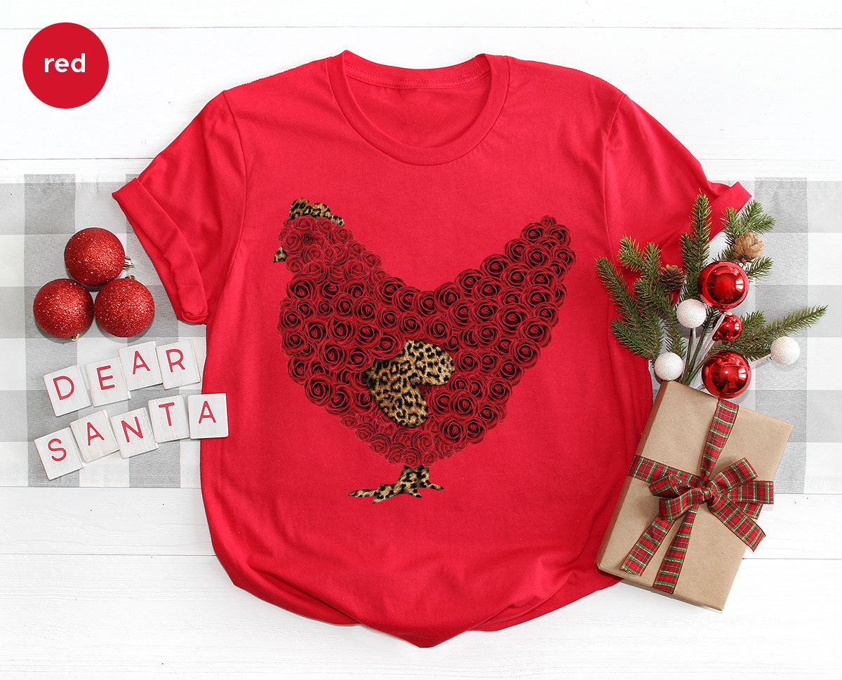 Heart of Chicken Shirt, Funny Valentine Day Gift, Special Gift for Feb 14