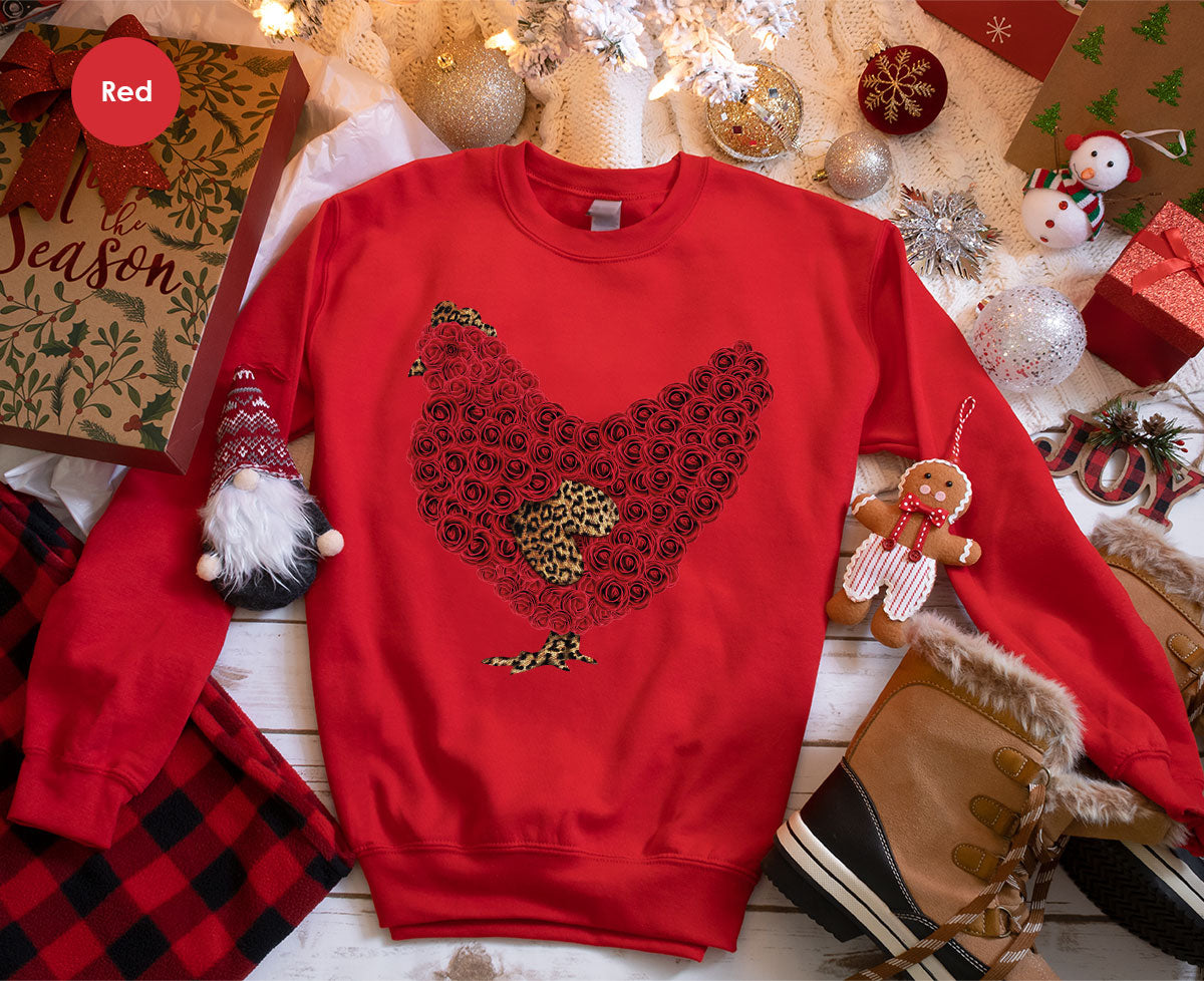Heart of Chicken Shirt, Funny Valentine Day Gift, Special Gift for Feb 14