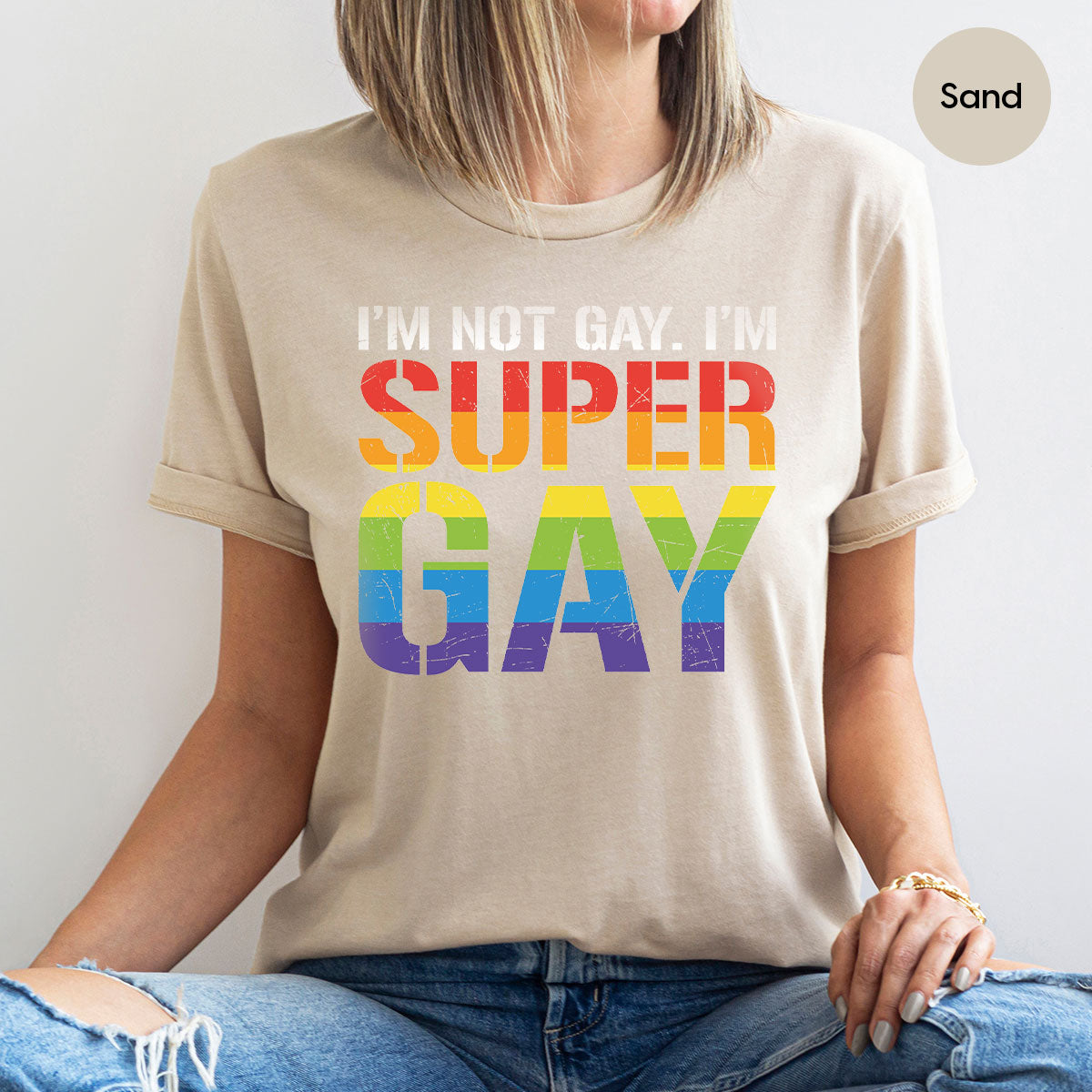 Super Gay Shirt, LGBT Power T-Shirt, Super Gay LGBT Tee