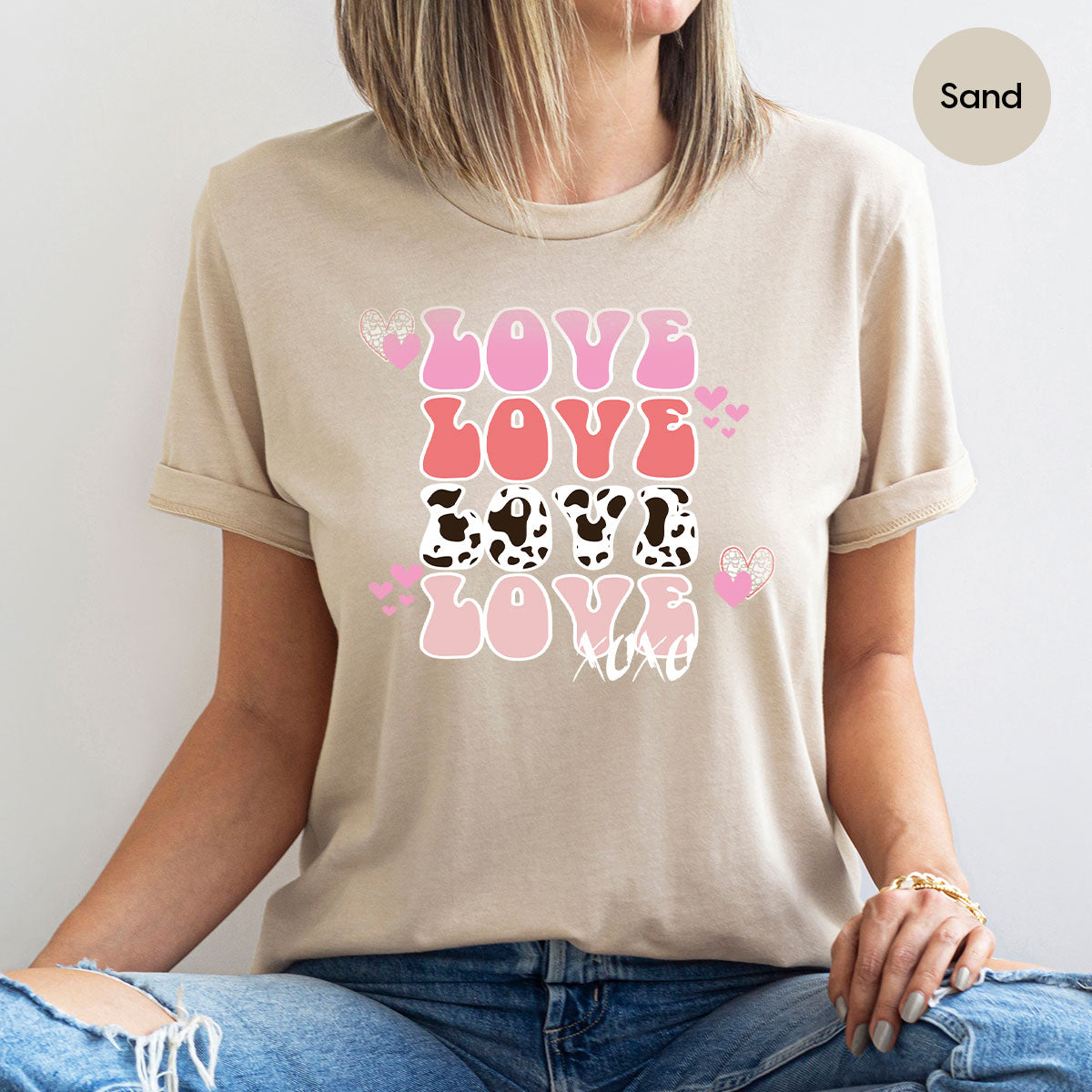 Love Shirt, Love Day T-Shirt, Valentine's Day Tee, 2023 Valentine's Day Gift