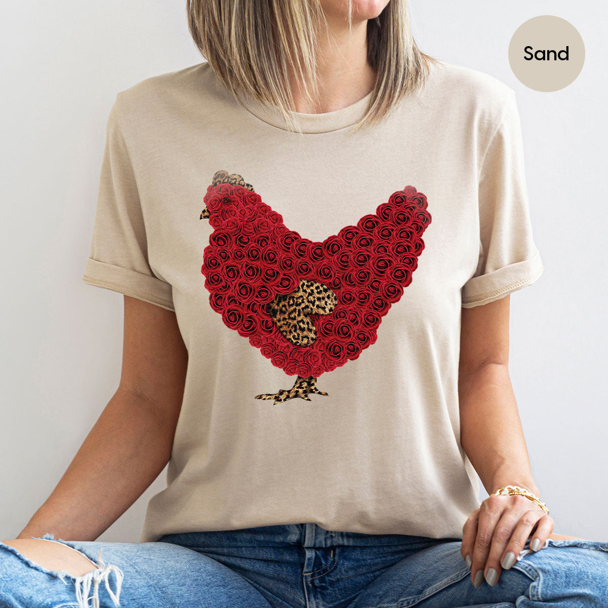 Heart of Chicken Shirt, Funny Valentine Day Gift, Special Gift for Feb 14