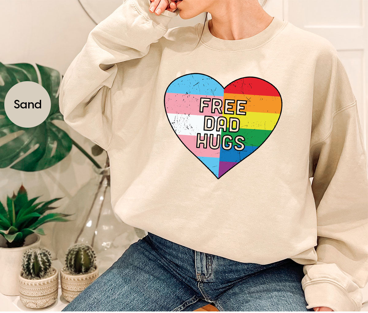 Free Dad Hugs Shirt, LGBT Shirt, LGBT Pride T-Shirt