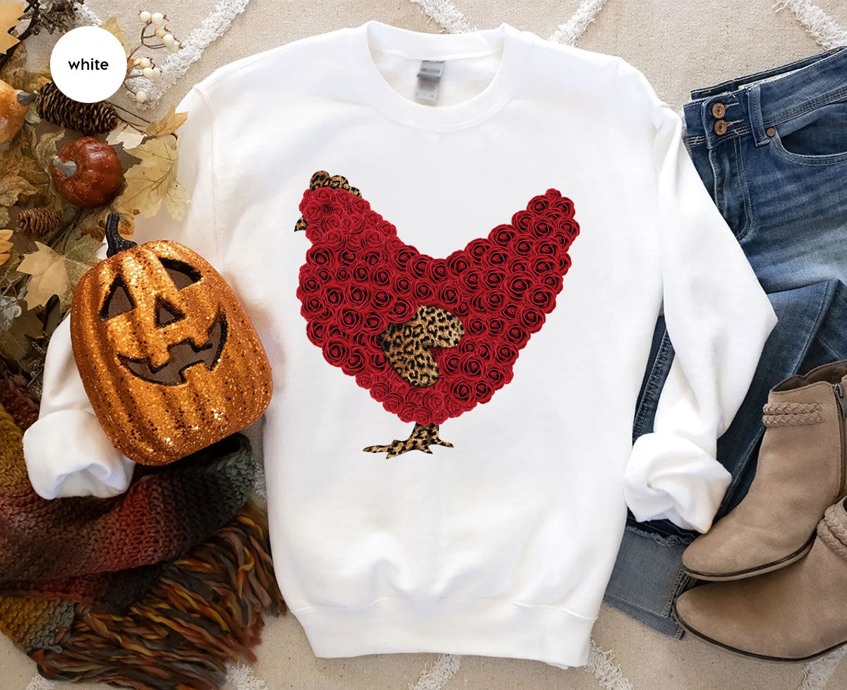 Heart of Chicken Shirt, Funny Valentine Day Gift, Special Gift for Feb 14