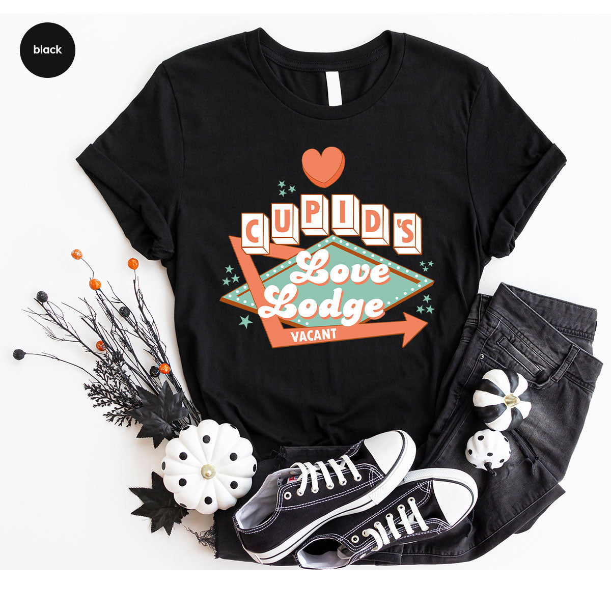 Love Lodge T-Shirt, Valentine's Day Tee, Cupid' Love Lodge Tee, Valentine Shirt