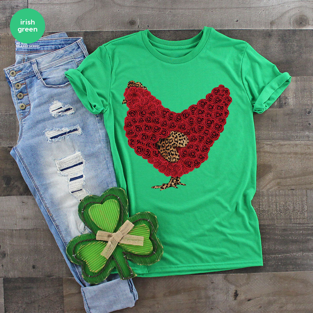 Heart of Chicken Shirt, Funny Valentine Day Gift, Special Gift for Feb 14