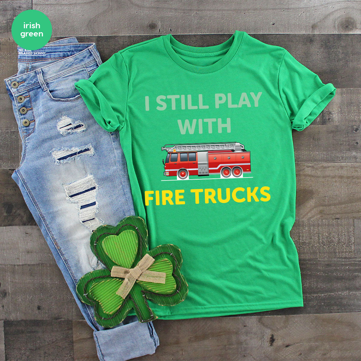 Fire Truck Shirt, Funny Fire Fighter T-Shirt, Fireman Tee