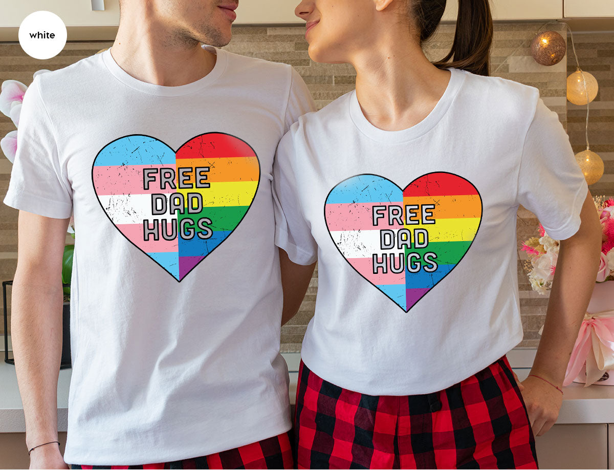 Free Dad Hugs Shirt, LGBT Shirt, LGBT Pride T-Shirt