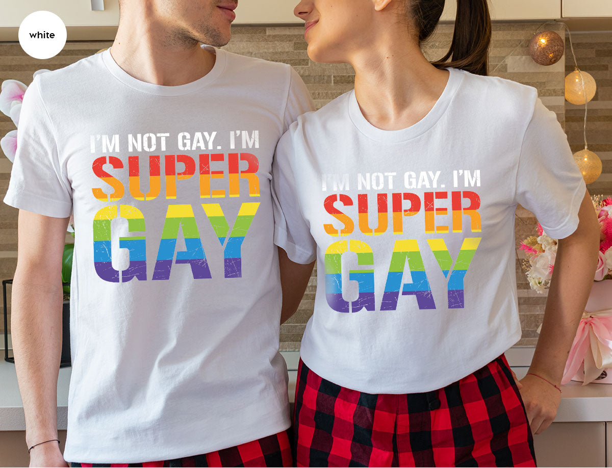 Super Gay Shirt, LGBT Power T-Shirt, Super Gay LGBT Tee