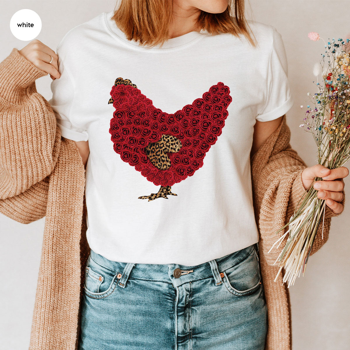 Heart of Chicken Shirt, Funny Valentine Day Gift, Special Gift for Feb 14