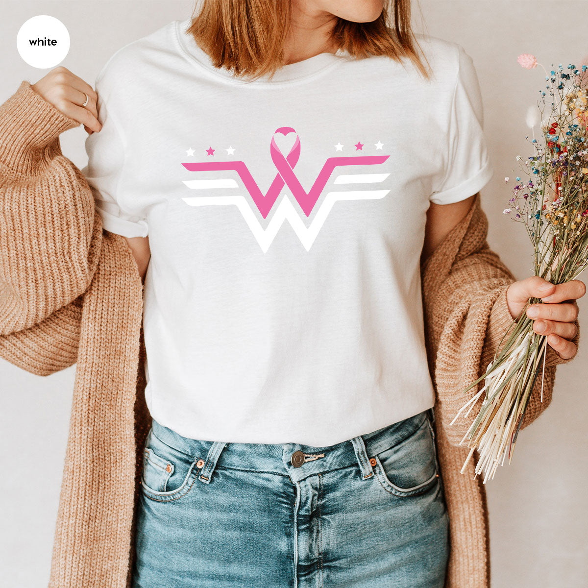 Breeast Cancer Month October Shirt, Cancer Gifts for Mom, Breast Cancer Survivor T-Shirt, Cancer Tee