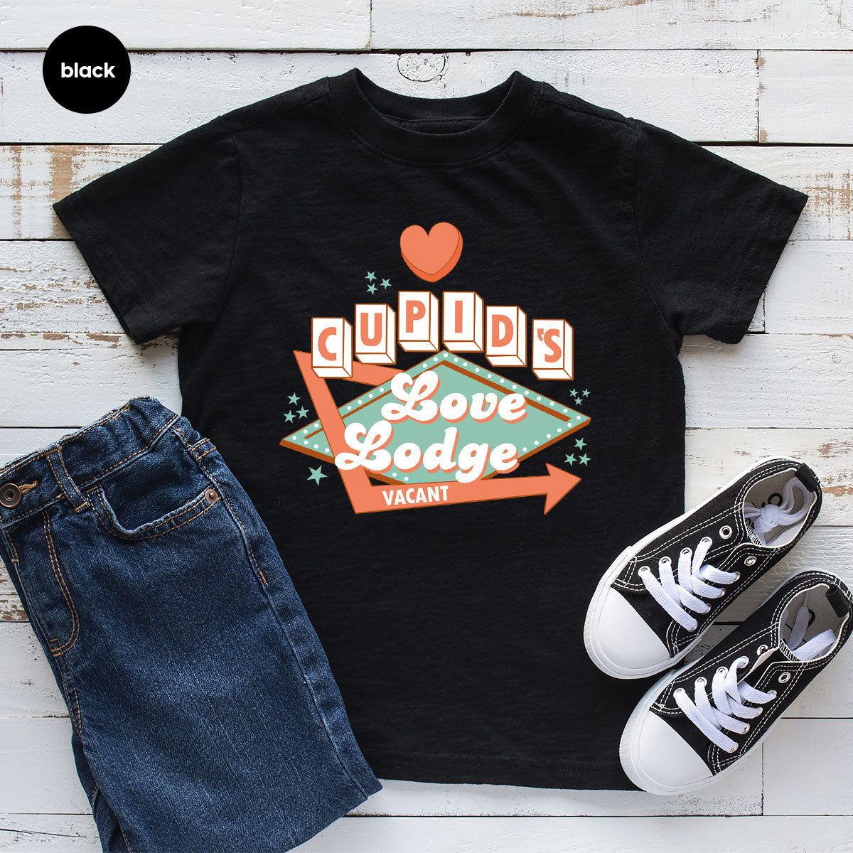 Love Lodge T-Shirt, Valentine's Day Tee, Cupid' Love Lodge Tee, Valentine Shirt