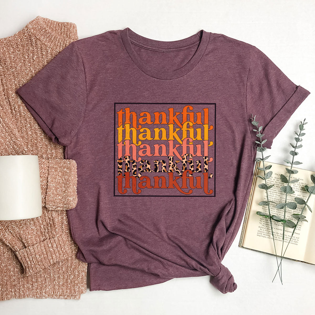 Fall T-Shirt, Thanksgiving Shirt, Fall Vibes Hoodie, Fall T-Shirt Women, Thankful T-Shirt