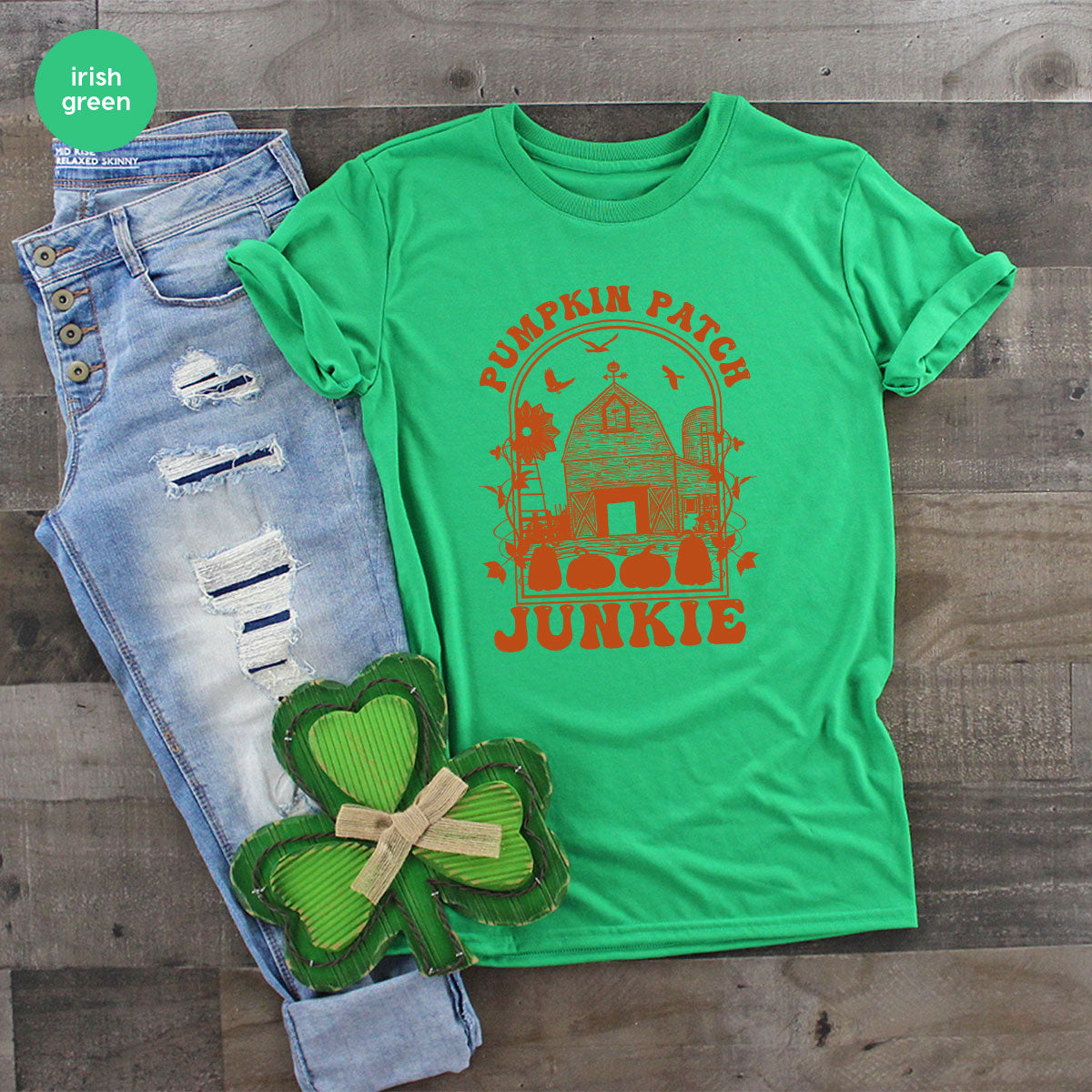 Junkie T-Shirt, Gift T-Shirt For Halloween, Pumpkin Halloween Shirt