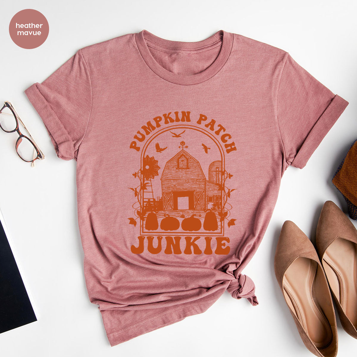 Junkie T-Shirt, Gift T-Shirt For Halloween, Pumpkin Halloween Shirt