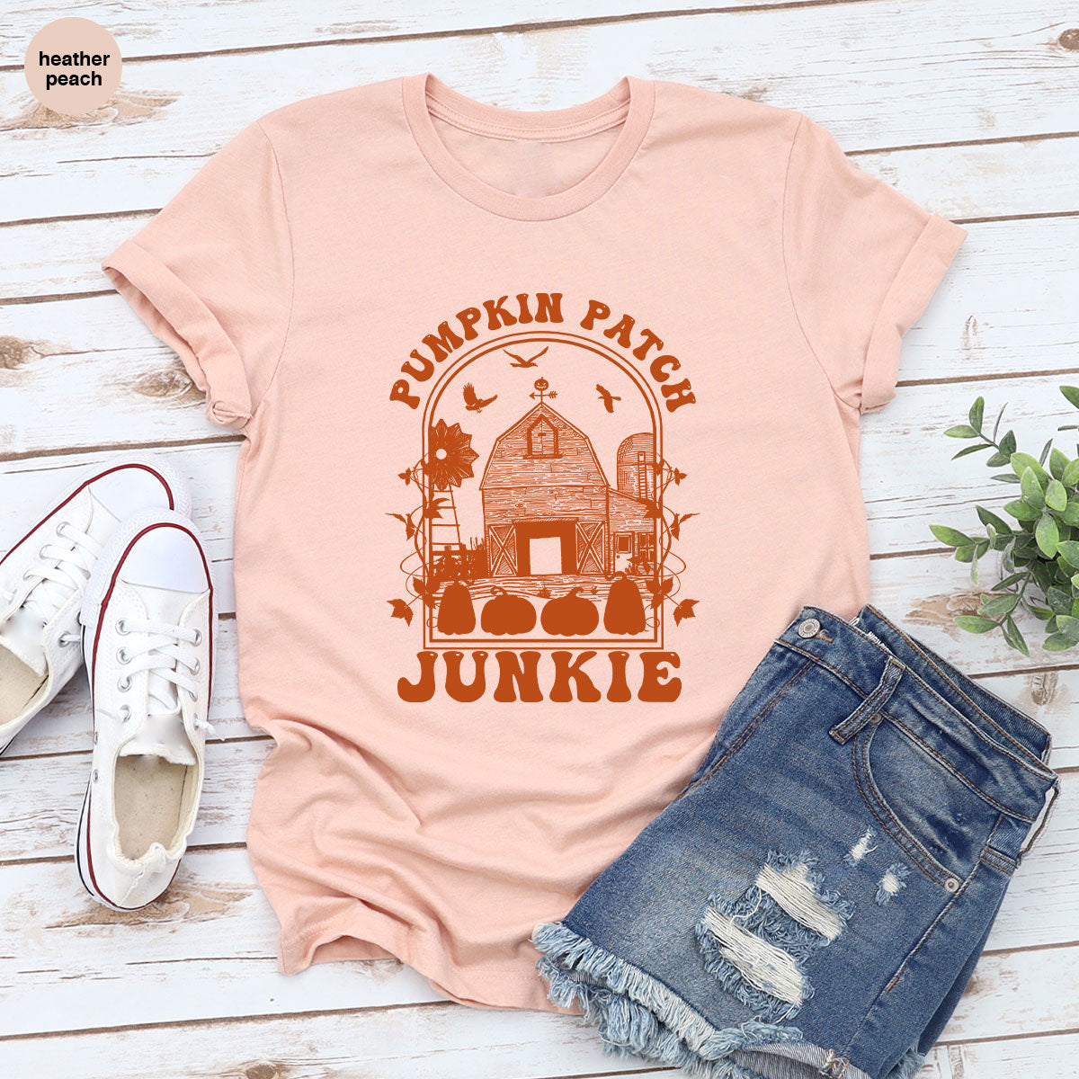 Junkie T-Shirt, Gift T-Shirt For Halloween, Pumpkin Halloween Shirt