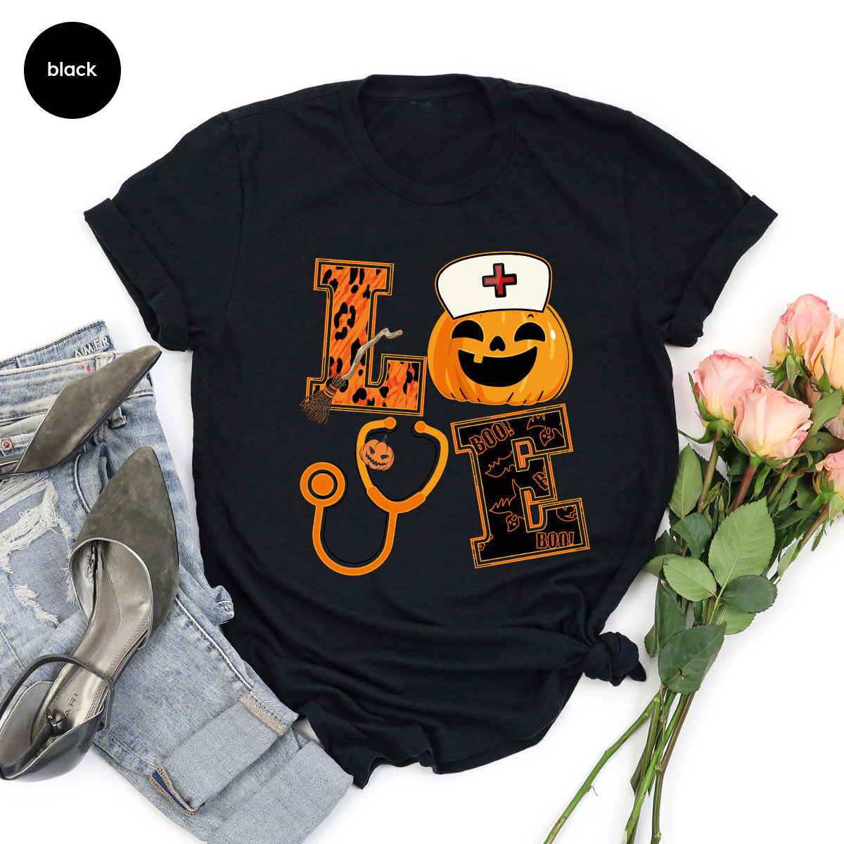 Halloween 2023 Shirt, Nurse TShirt, Pumpkin T Shirt, Halloween Nurse Shirt, Spooky TShirt, Kids Halloween Shirt, Halloween Gifts, Halloween Party