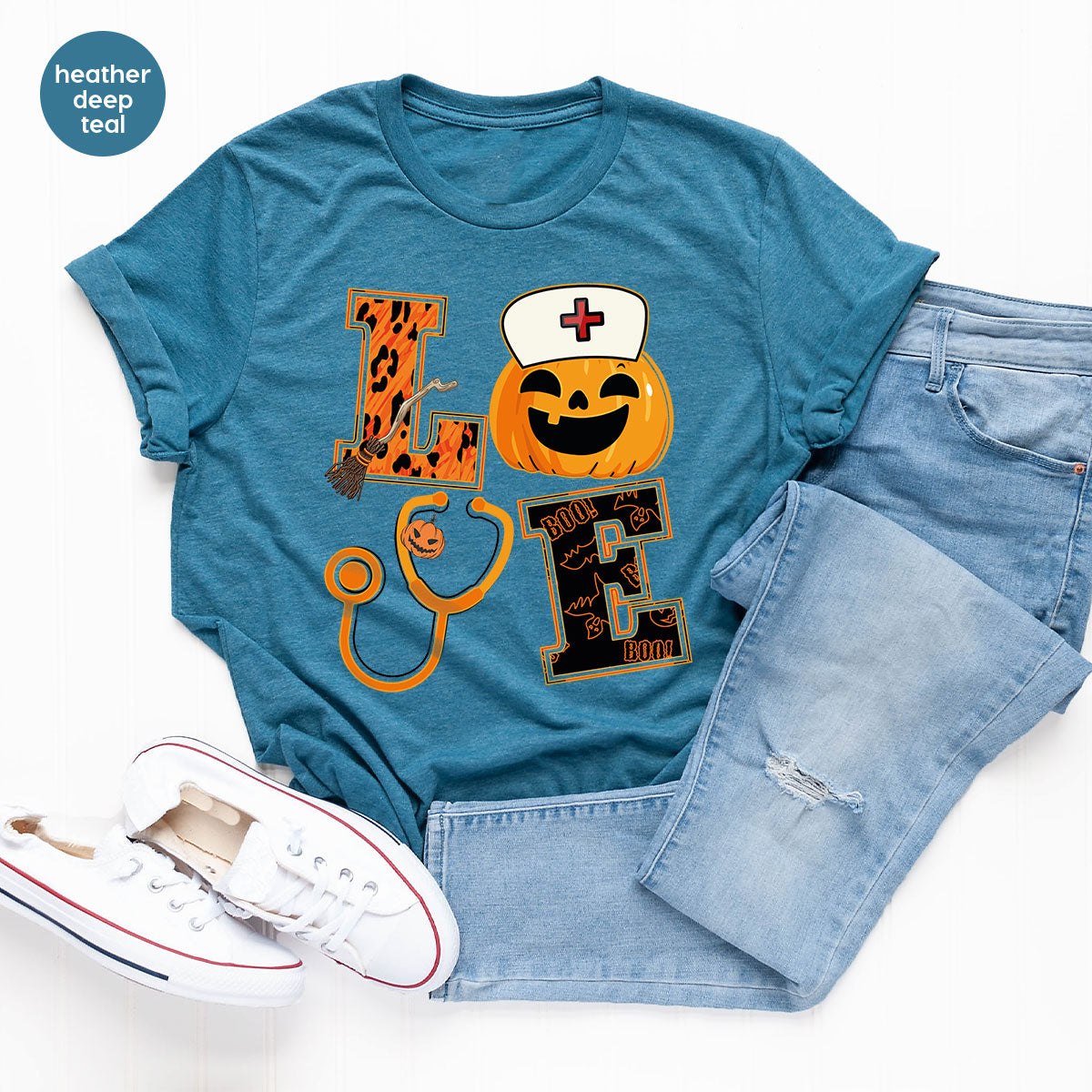 Halloween 2023 Shirt, Nurse TShirt, Pumpkin T Shirt, Halloween Nurse Shirt, Spooky TShirt, Kids Halloween Shirt, Halloween Gifts, Halloween Party