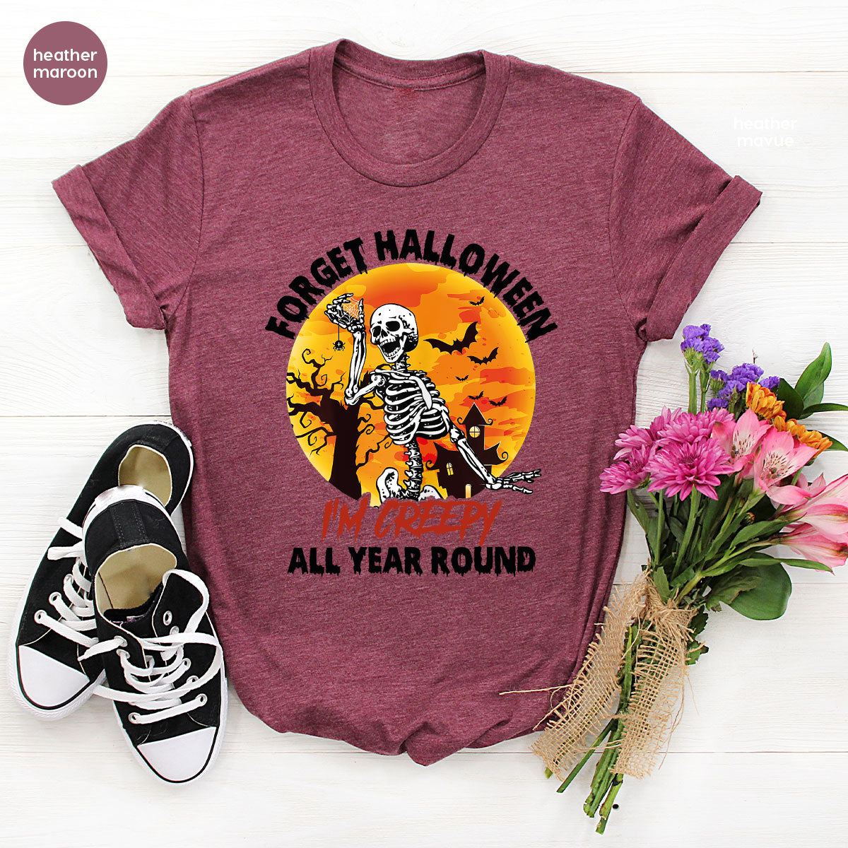 Halloween Creepy T-Shirt, Creepy Halloween Design, Creepy Halloween Tee