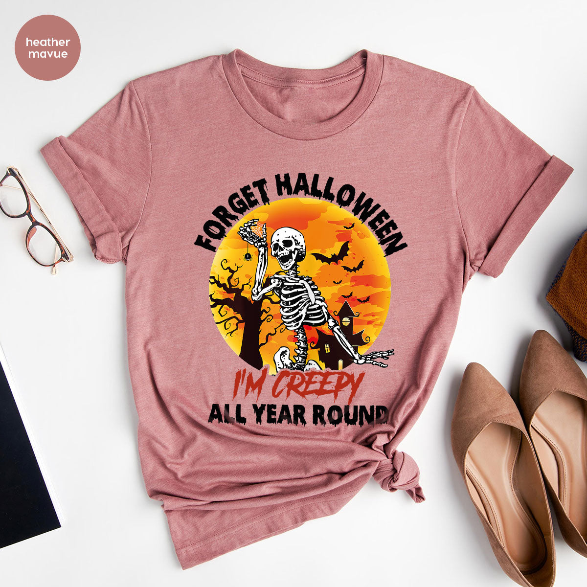 Halloween Creepy T-Shirt, Creepy Halloween Design, Creepy Halloween Tee