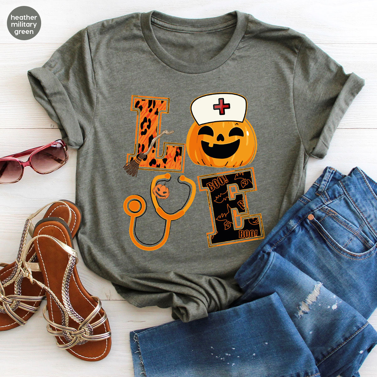Halloween 2023 Shirt, Nurse TShirt, Pumpkin T Shirt, Halloween Nurse Shirt, Spooky TShirt, Kids Halloween Shirt, Halloween Gifts, Halloween Party