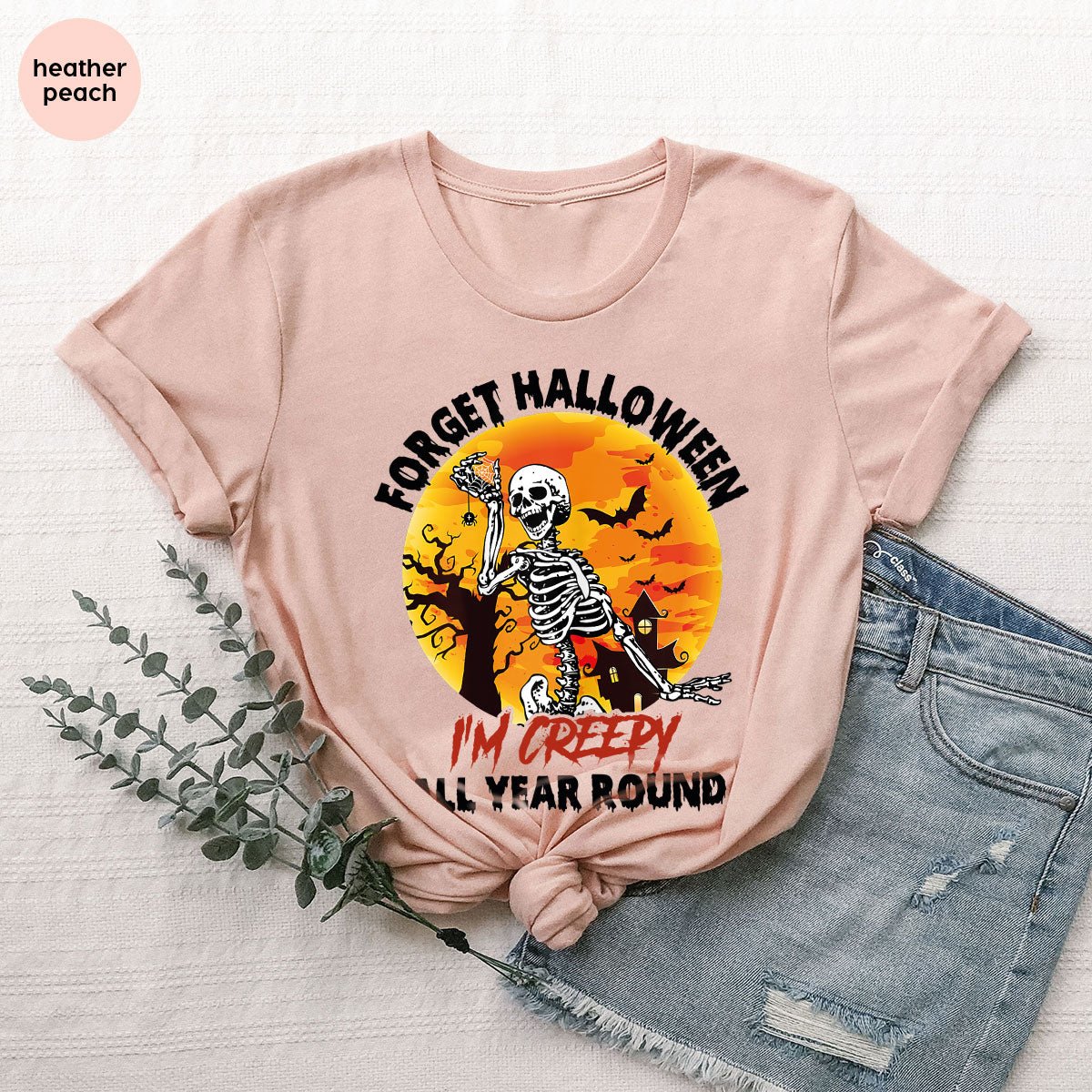 Halloween Creepy T-Shirt, Creepy Halloween Design, Creepy Halloween Tee