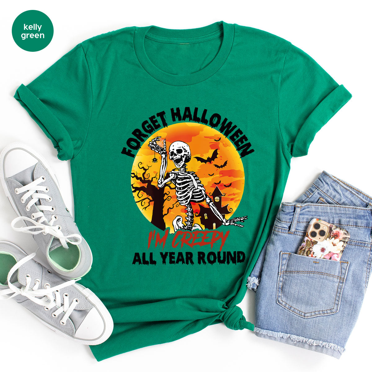 Halloween Creepy T-Shirt, Creepy Halloween Design, Creepy Halloween Tee