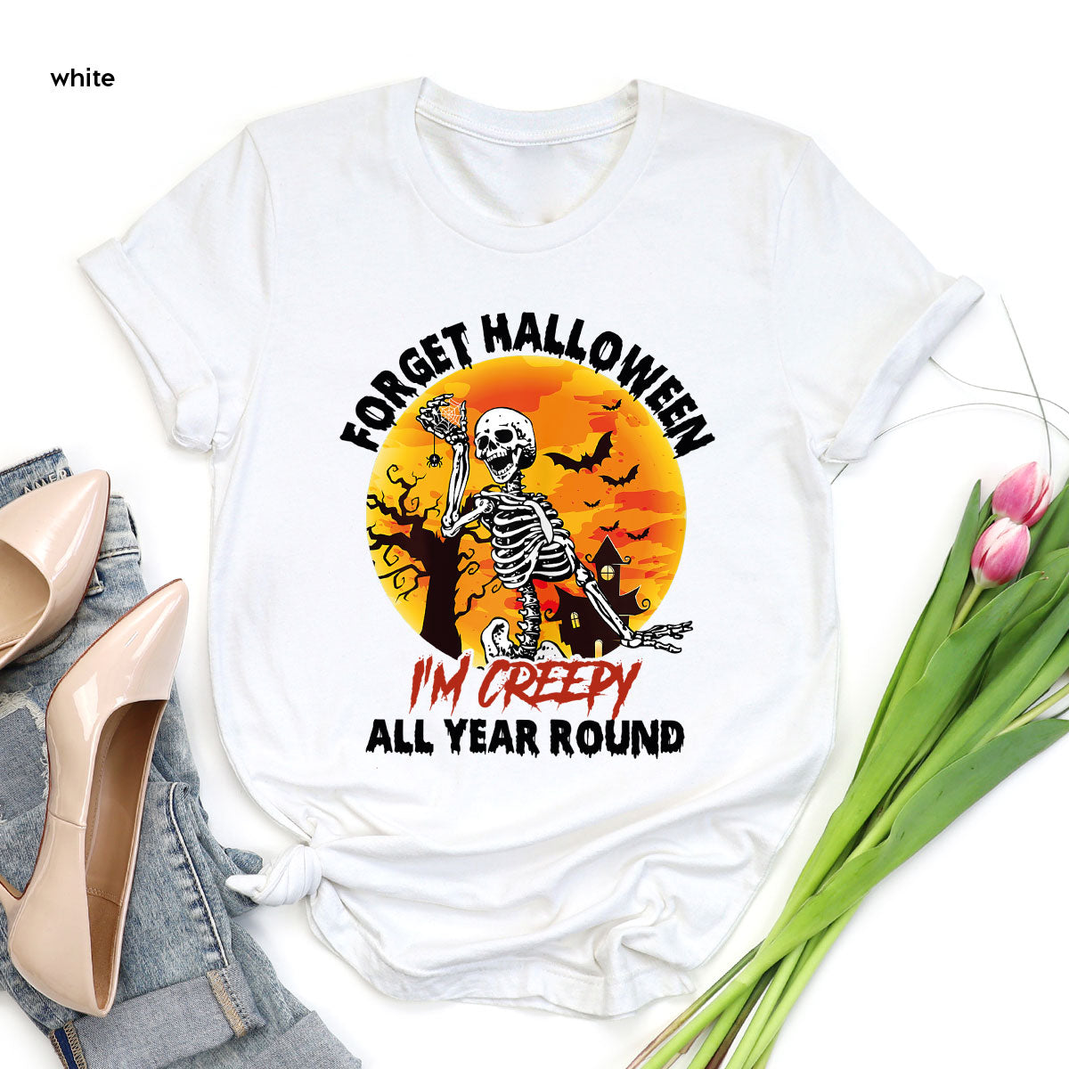 Halloween Creepy T-Shirt, Creepy Halloween Design, Creepy Halloween Tee