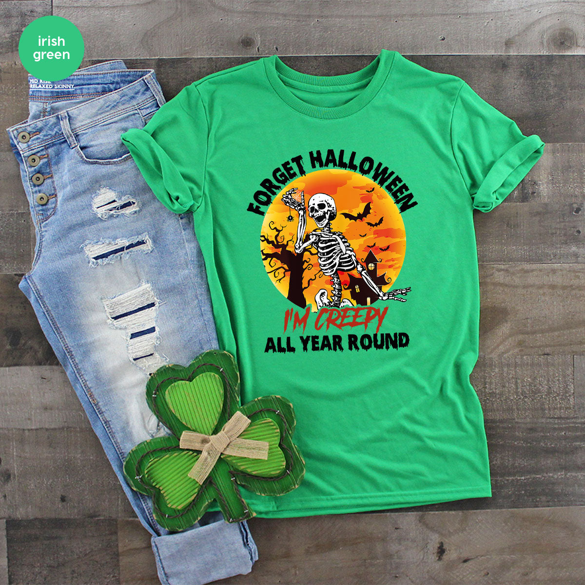Halloween Creepy T-Shirt, Creepy Halloween Design, Creepy Halloween Tee