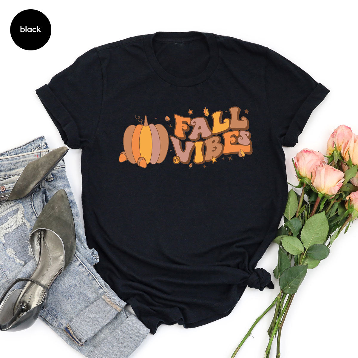 Fall Vibes Shirt, Thanksgiving 2022 Fall T-Shirt, 2022 Fall Tee