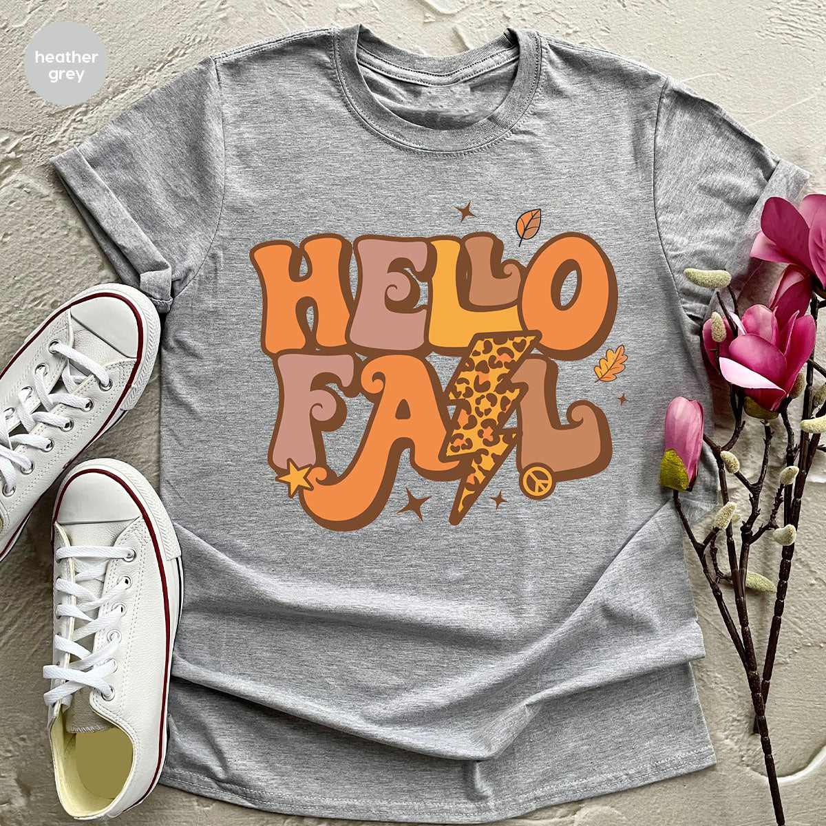 Hello Fall Shirt, Halloween Fall T-Shirt, Halloween 2022 Hoodie, Hello Halloween Long Sleeve Shirt