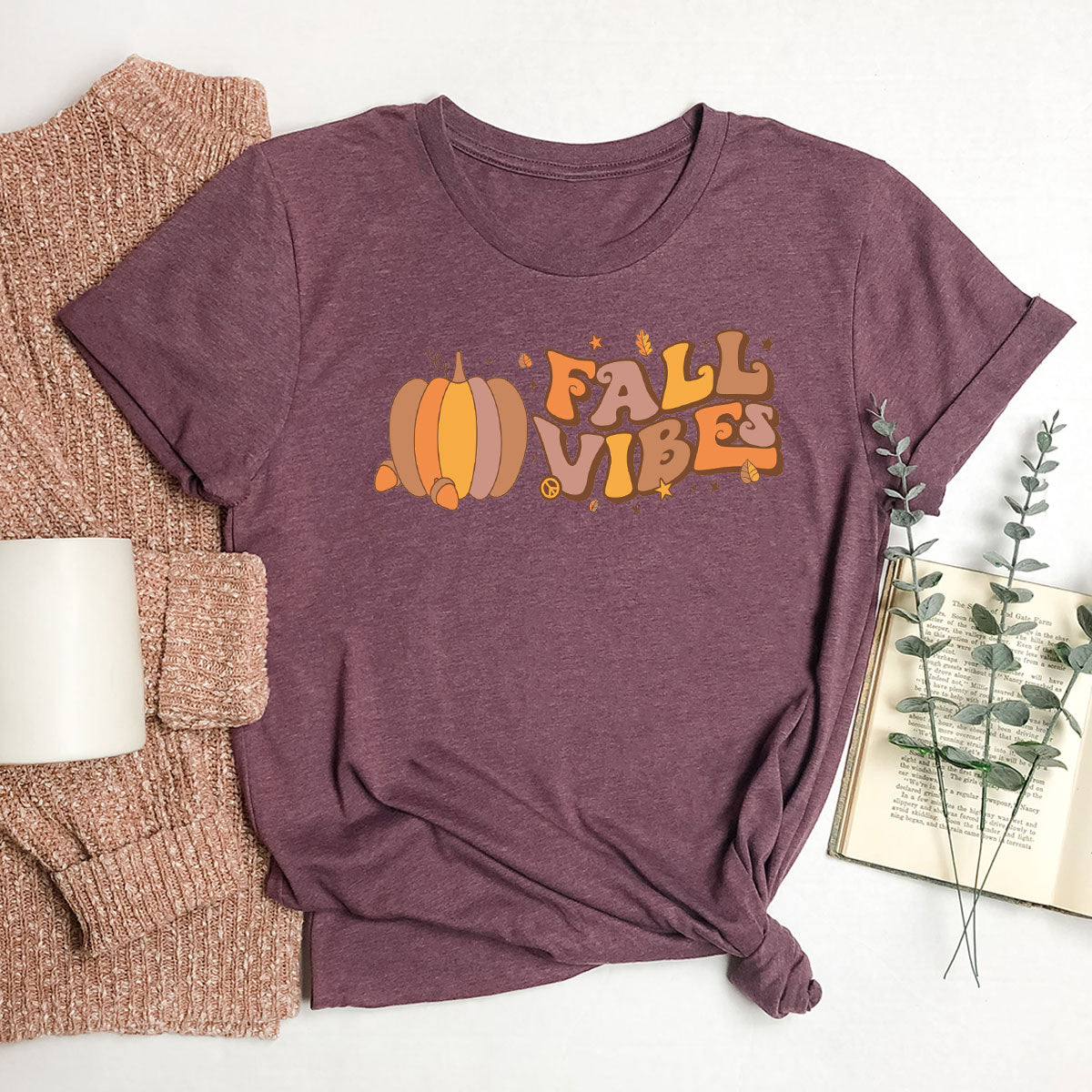 Fall Vibes Shirt, Thanksgiving 2022 Fall T-Shirt, 2022 Fall Tee