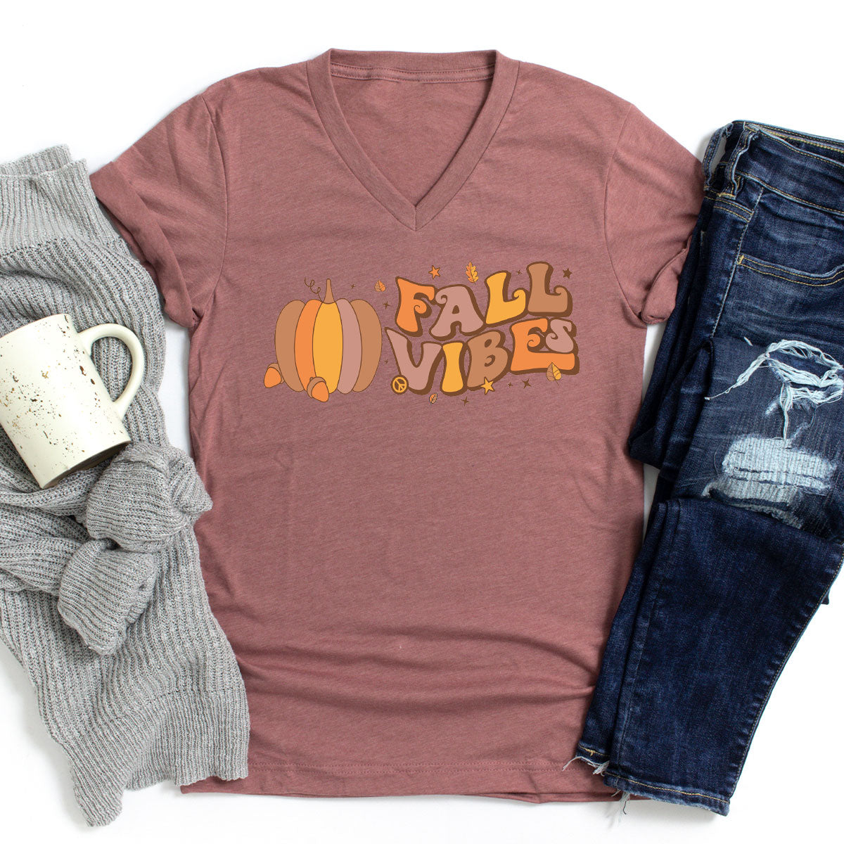 Fall Vibes Shirt, Thanksgiving 2022 Fall T-Shirt, 2022 Fall Tee