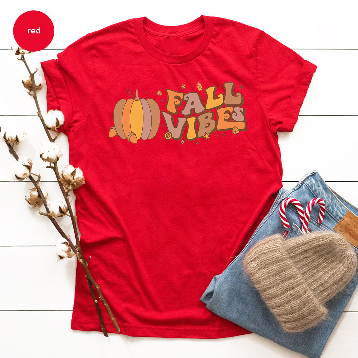 Fall Vibes Shirt, Thanksgiving 2022 Fall T-Shirt, 2022 Fall Tee