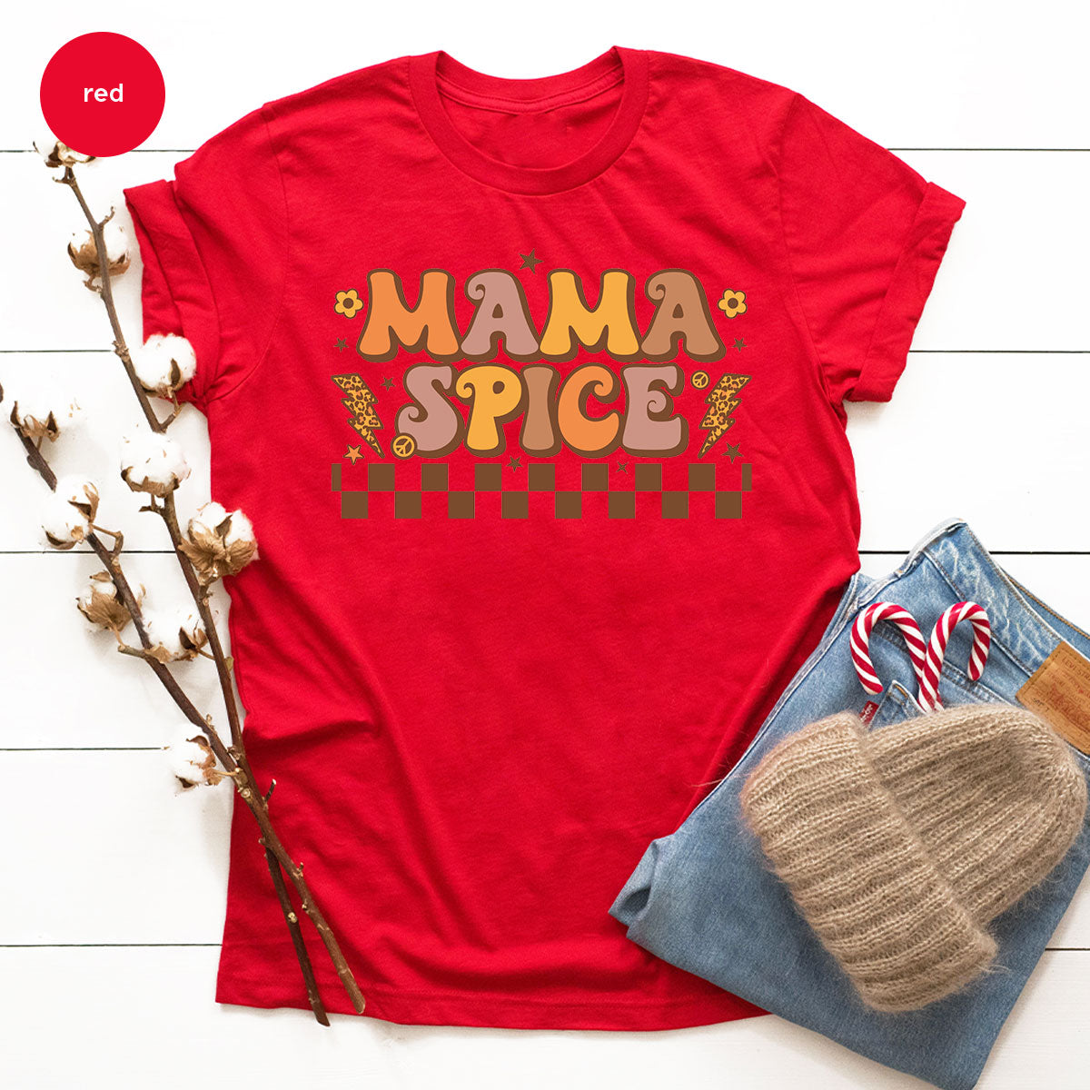 Thanksgiving Mama Shirt, Mama Spice T-Shirt, Family Matching Thanksgiving Shirt, Thanksgiving Gift Tee