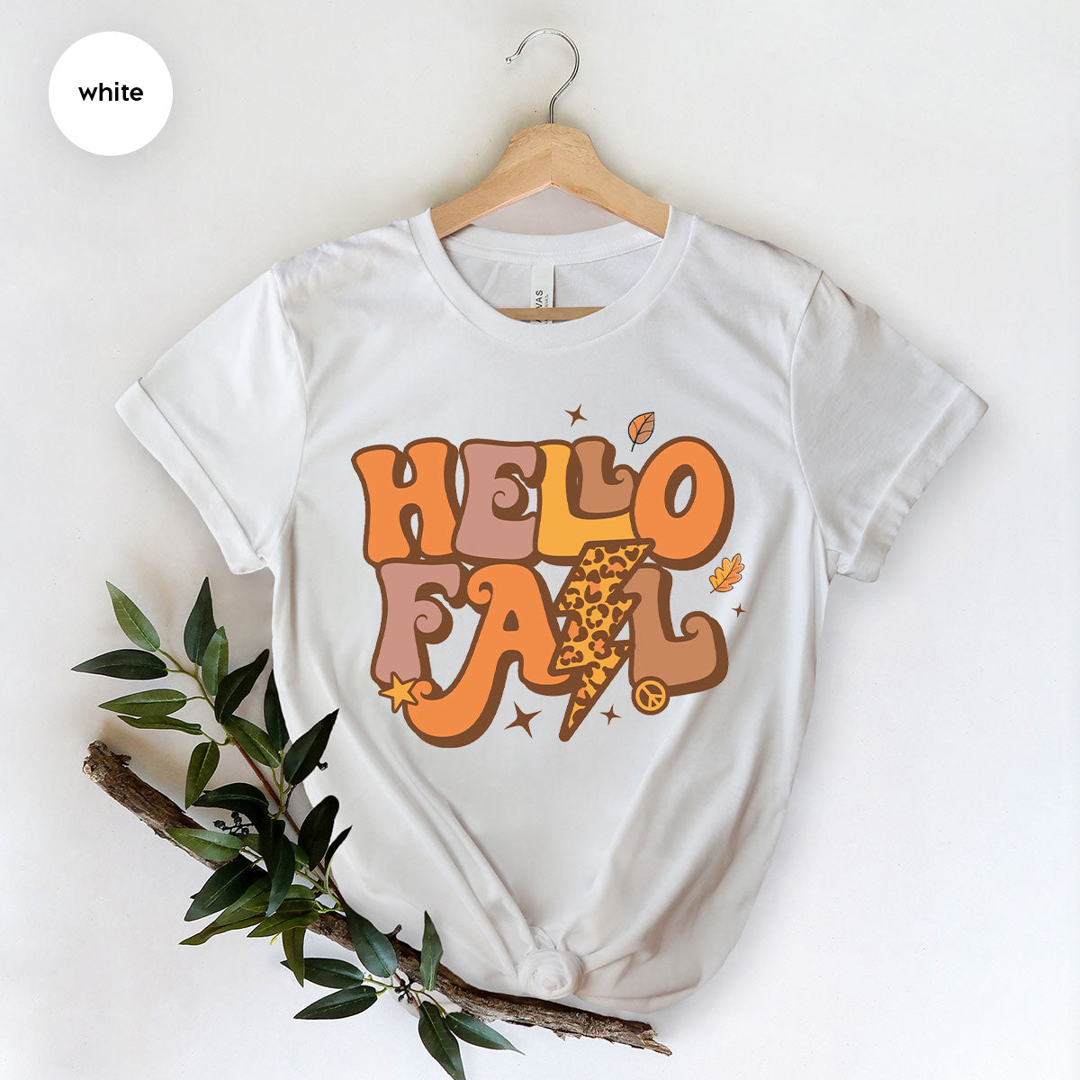 Hello Fall Shirt, Halloween Fall T-Shirt, Halloween 2022 Hoodie, Hello Halloween Long Sleeve Shirt