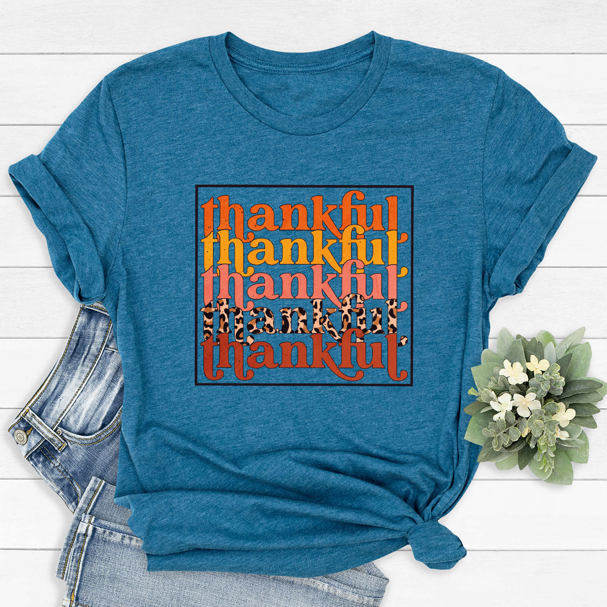 Fall T-Shirt, Thanksgiving Shirt, Fall Vibes Hoodie, Fall T-Shirt Women, Thankful T-Shirt