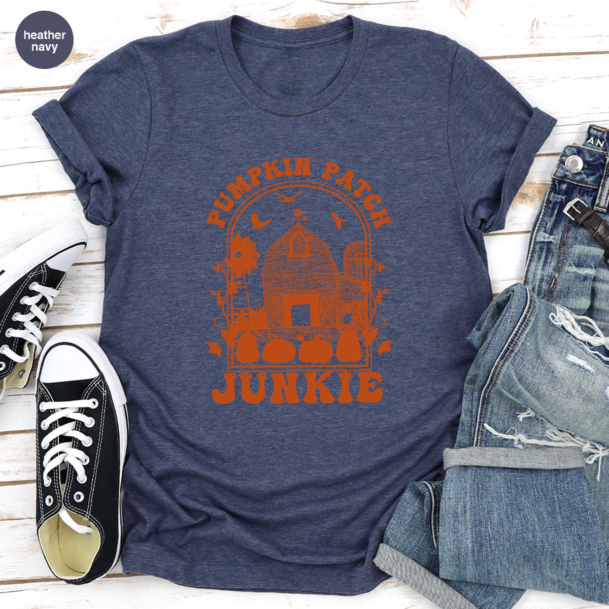Junkie T-Shirt, Gift T-Shirt For Halloween, Pumpkin Halloween Shirt