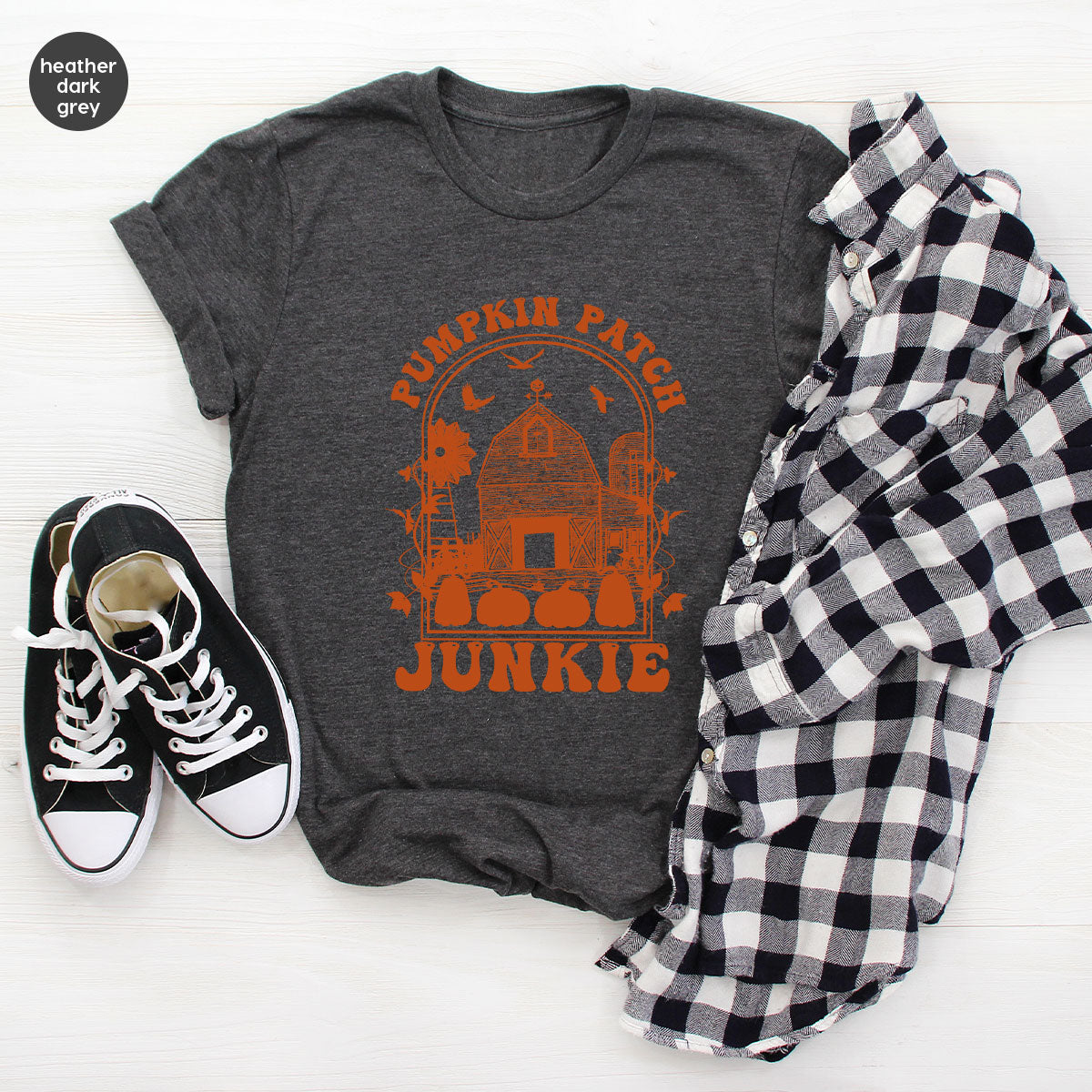 Junkie T-Shirt, Gift T-Shirt For Halloween, Pumpkin Halloween Shirt