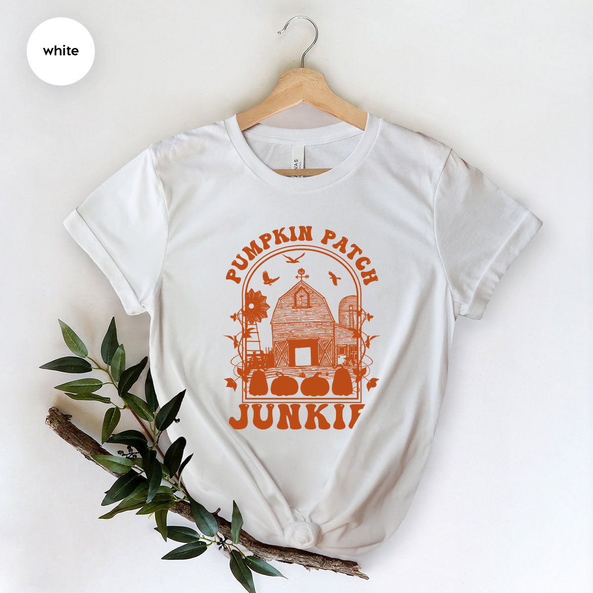 Junkie T-Shirt, Gift T-Shirt For Halloween, Pumpkin Halloween Shirt