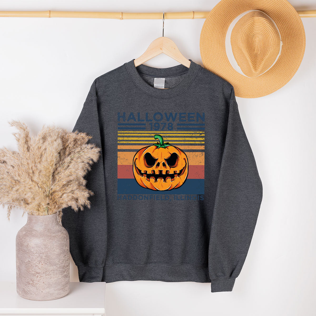 Horror Pumpkin Sweatshirt, Halloween 2022 Sweatshirt, Funny Halloween Long Sleve Shirt