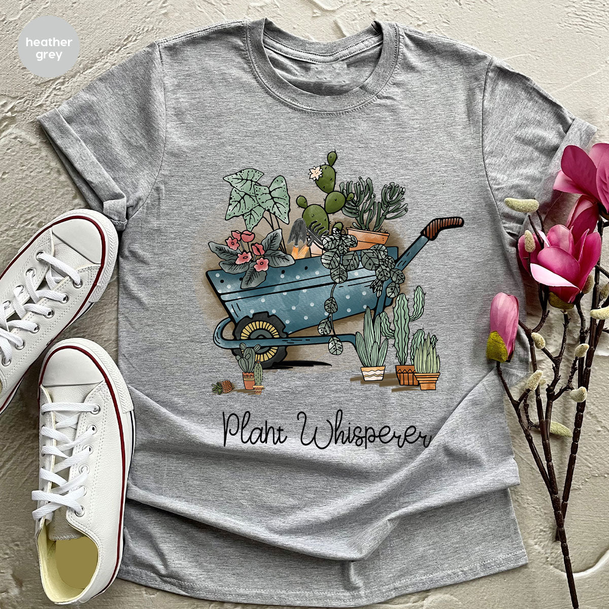 Womens The Flower Whisperer T-Shirt Gardening Gift For Women Men