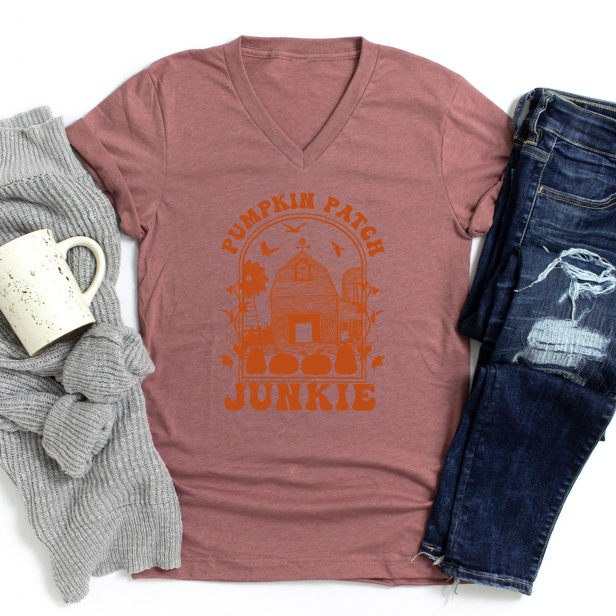 Junkie T-Shirt, Gift T-Shirt For Halloween, Pumpkin Halloween Shirt