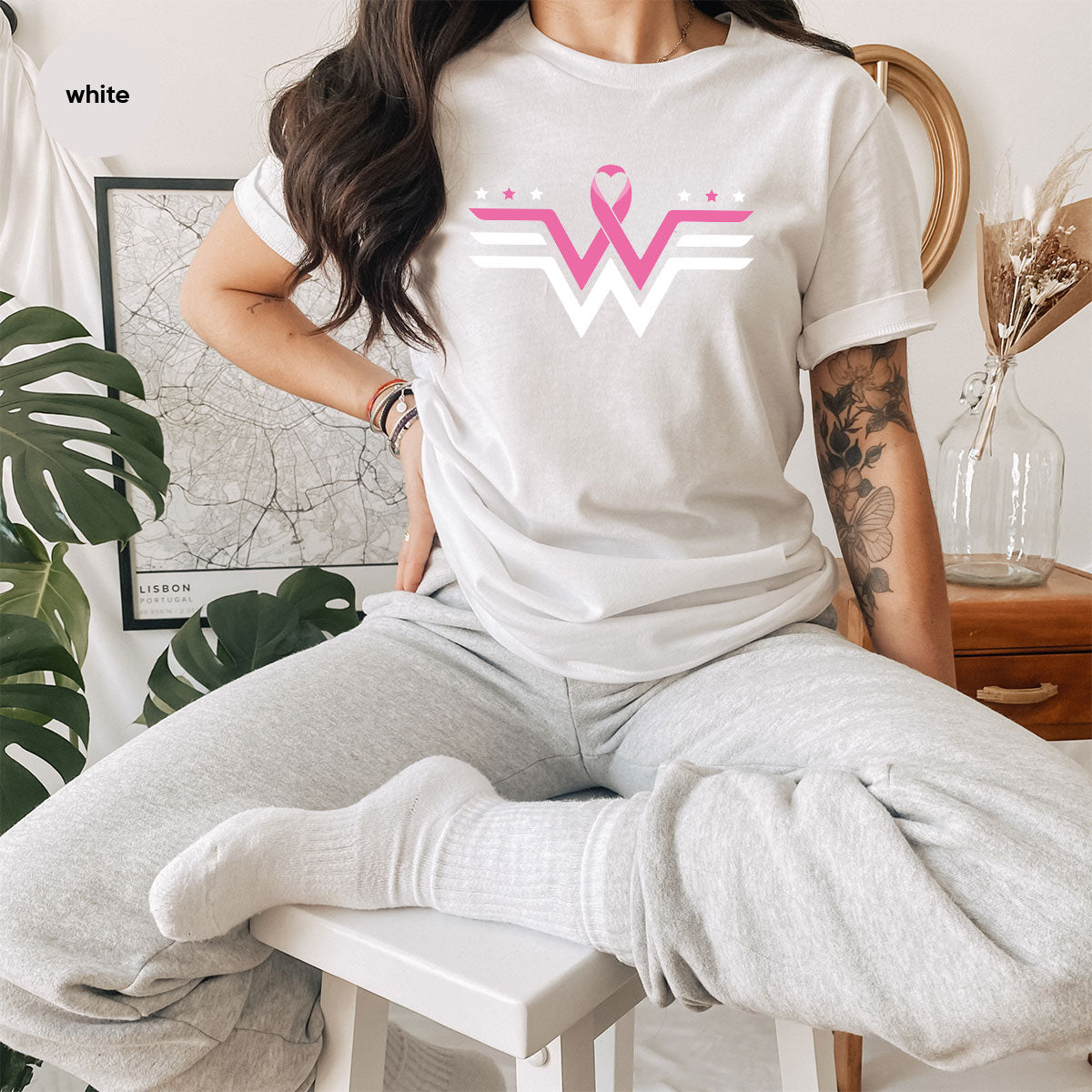 Breeast Cancer Month October Shirt, Cancer Gifts for Mom, Breast Cancer Survivor T-Shirt, Cancer Tee