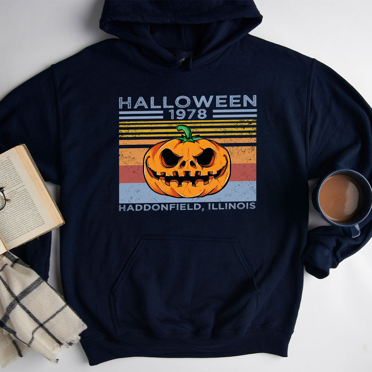 Halloween Retro Hoodie, 1979 Halloween Hoodie, Funny Halloween Design Hoodie