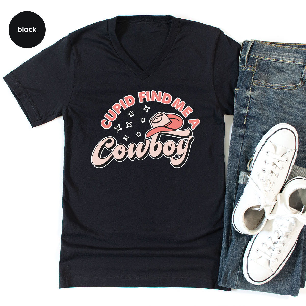 Cupid Find Me A Cowboy Shirt, Valentine Day Shirt, Cowboy Love T-Shirt